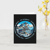 Mt Everest Namche Bazaar Tea House Trekking Nepal  カード (黄色い花)