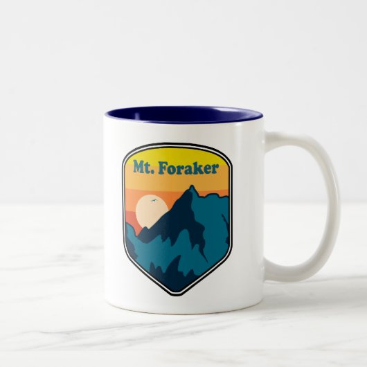 Mt. Foraker Alaska Sunrise ツートーンマグカップ (右)