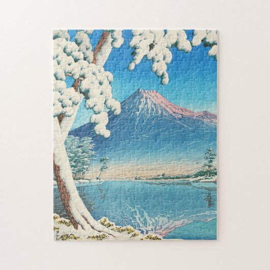 Mt Fuji After Snow Hasui Kawase shin hanga winter ジグソーパズル (縦)