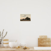 Mt. Fuji from Narusawa Hasui Kawase Poster Print ポスター (キッチン)