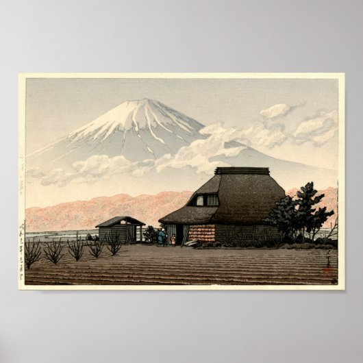Mt. Fuji from Narusawa Hasui Kawase Poster Print ポスター (正面)