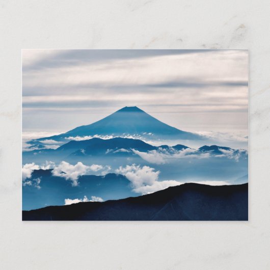 "Mt. Fuji from South Alps"(南アルプスからの富士山)日本 景色 自然風景 ポストカード (正面)