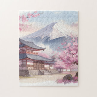 Mt. Fuji in Bloom – Sakura Puzzle ジグソーパズル