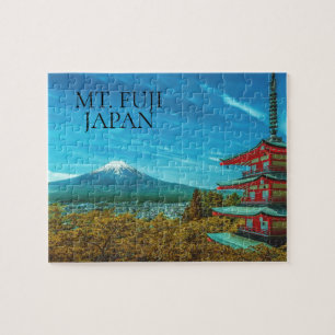 Mt. Fuji Japan Pagoda Photo ジグソーパズル