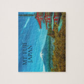 Mt. Fuji Japan Pagoda Photo ジグソーパズル (縦)