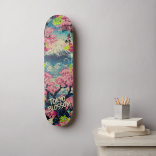 Mt.FUJI＆SAKURA Skateboard Art – Japanese Spirit スケートボード