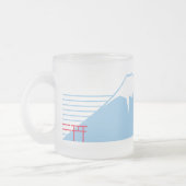 Mt. Fuji seen from the northeast. フロストグラスマグカップ (左)