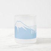 Mt. Fuji seen from the northeast. フロストグラスマグカップ (中央)