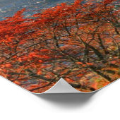 Mt. Fuji viewed from behind Chureito Pagoda ポスター (角)