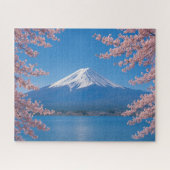 Mt. Fuji with Cherry Blossoms in Full Bloom ジグソーパズル (横)