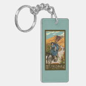 Mt. Haleakalaの自転車はハワイに乗ります キーホルダー (正面左)