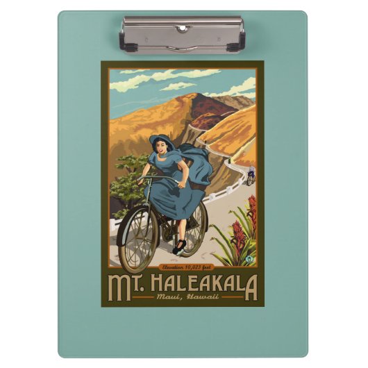 Mt. Haleakalaの自転車はハワイに乗ります クリップボード (正面)