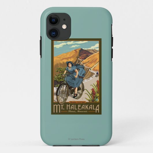 Mt. Haleakalaの自転車はハワイに乗ります Case-Mate iPhoneケース (裏面)