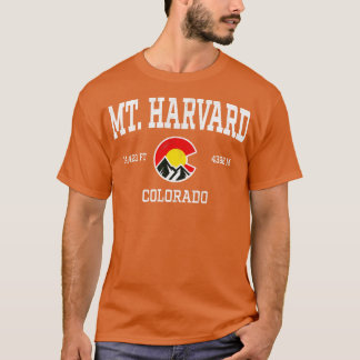 Mt Harvard Colorado 14ersヴィンテージアスレティックマウンタイ Tシャツ