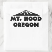 Mt. Hood Oregonステッカー 長方形シール (バッグ)