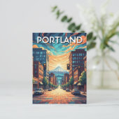 Mt Hood Portland Oregon ポストカード (スタンド正面)