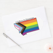 MT I信じ進行中 楕円形シール (封筒)