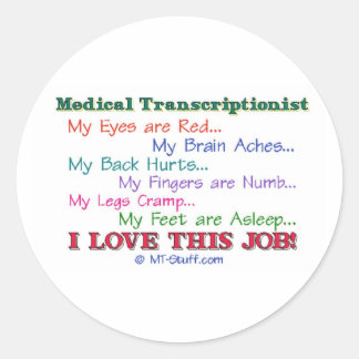 MT I Love This Job ラウンドシール