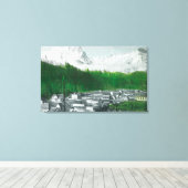 Mt IndexとMt Persisの表示 キャンバスプリント (インサイチュ (ウッドフロア))