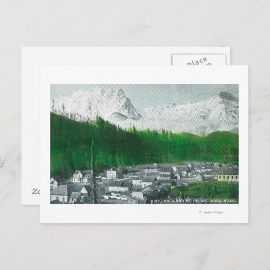 Mt IndexとMt Persisの表示 ポストカード (正面/裏面)