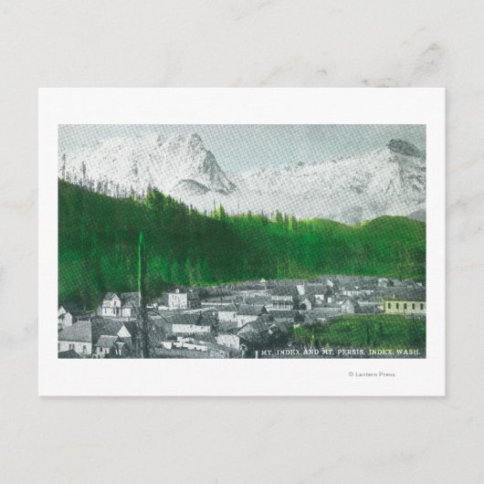Mt IndexとMt Persisの表示 ポストカード (正面)