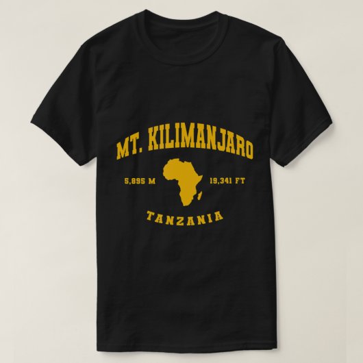 Mt. Kilimanjaro Tanzania T-Shirt Tシャツ (デザイン正面)