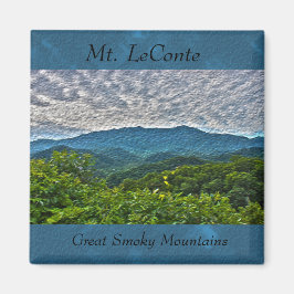 Mt. LeConte, 素晴らしSmoky Mountains Photo Magnet マグネット