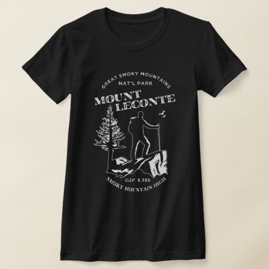 Mt Leconte   Great Smoky Mountains Tシャツ (レイダウン)