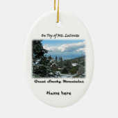 Mt. LeConte GSMの写真の芸術の上 セラミックオーナメント (裏面)