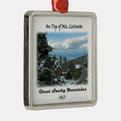 Mt. LeConte GSMの写真の芸術の上 メタルオーナメント (右)