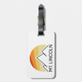 Mt. Lincoln New Hampshire Retro ラゲッジタグ (裏面縦)