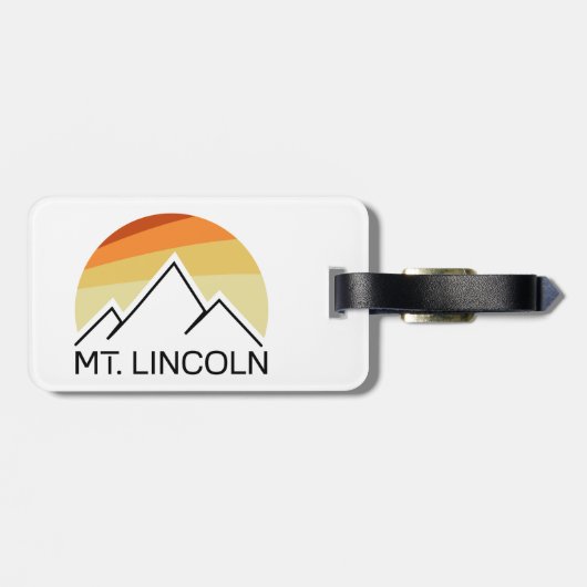 Mt. Lincoln New Hampshire Retro ラゲッジタグ (裏面横)