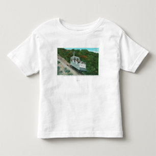 Mt. Loweの傾斜のケーブル・カーの眺め トドラーTシャツ