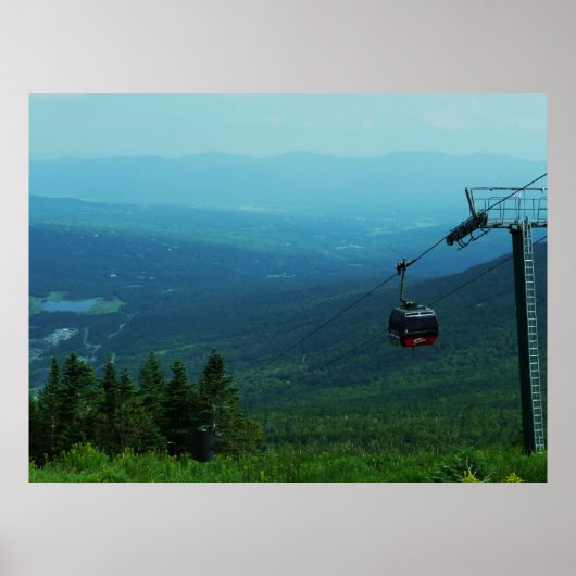 Mt. Mansfield Tram, Stowe, Vt. ポスター (正面)