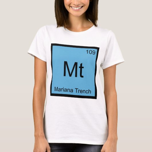 Mt - Mariana Trench Chemistry Elementシンボルティー Tシャツ (正面)
