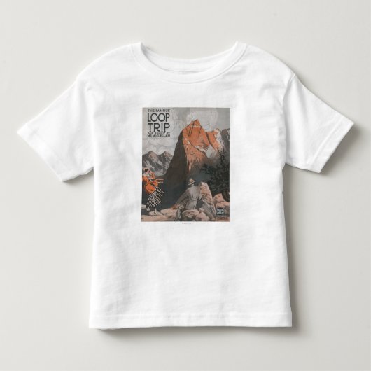 Mt. McClellan及びループ旅行旅行ポスター トドラーTシャツ (正面)