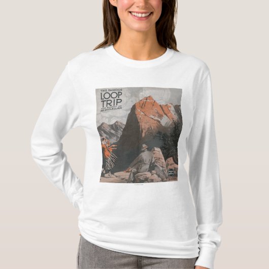 Mt. McClellan及びループ旅行旅行ポスター Tシャツ (正面)
