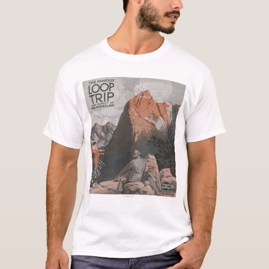 Mt. McClellan及びループ旅行旅行ポスター Tシャツ (正面)