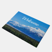 Mt McKinley威厳のある Welcome Doormat ドアマット (アングル)