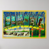 Mt. McKinley, Alaska - Large Letter Scenes ポスター (正面)