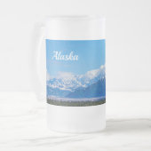 Mt McKinley Frosted Glass 威厳のある Beer Mug フロストグラスビールジョッキ (正面左)