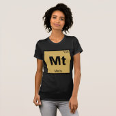 Mt - Metisのタイタン化学周期表の記号 Tシャツ (正面フル)