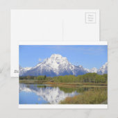 Mt. Moran壮大なTetonの国立公園 ポストカード (正面/裏面)