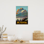 Mt.Pilatus,Switzerland,Travel Poster ポスター (キッチン)