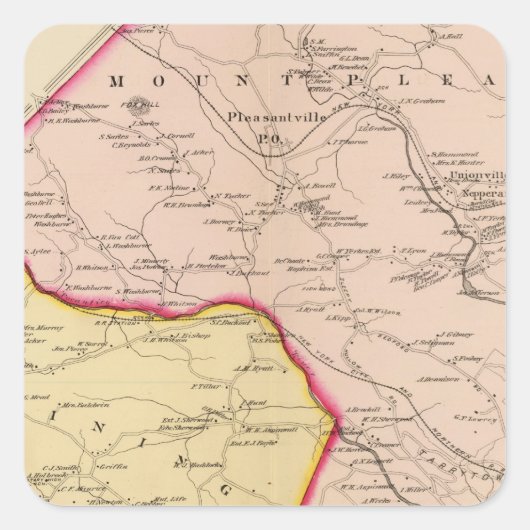 Mt Pleasant、Ossining、ニューヨーク スクエアシール (正面)