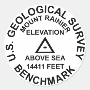 Mt. Rainer USGSのスタイルの基準 ラウンドシール