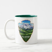 Mt. Rainier National Park Arrowhead ツートーンマグカップ (左)