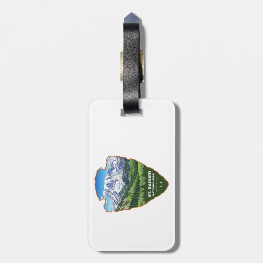 Mt. Rainier National Park Arrowhead ラゲッジタグ (裏面縦)