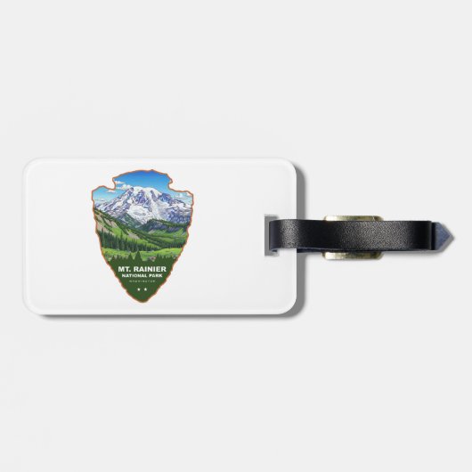 Mt. Rainier National Park Arrowhead ラゲッジタグ (裏面横)