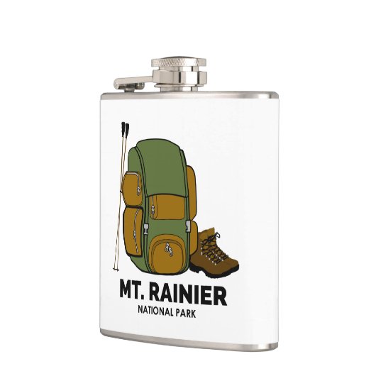 Mt. Rainier National Park Backpack フラスク (左)